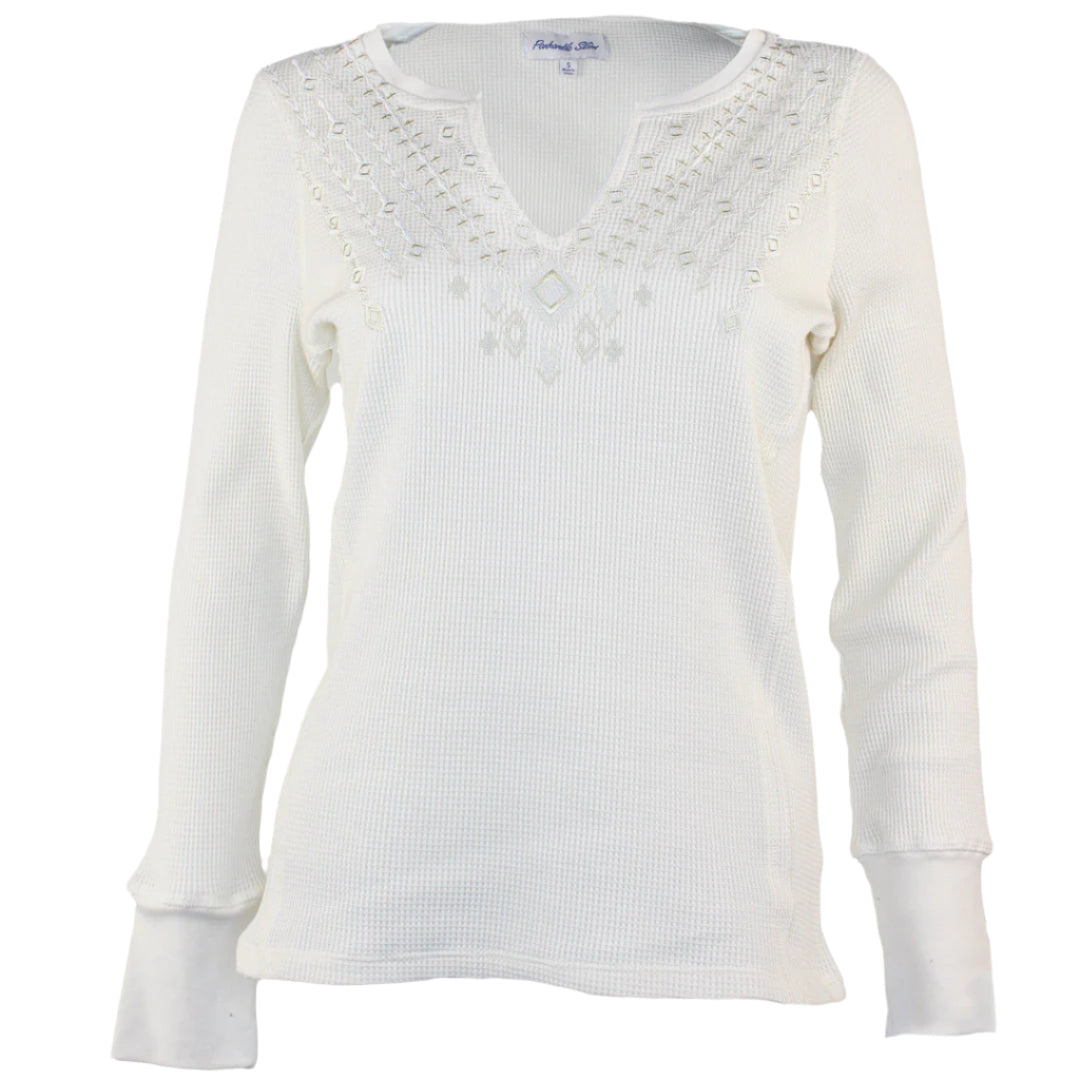 Haut gaufré brodé Panhandle pour femme