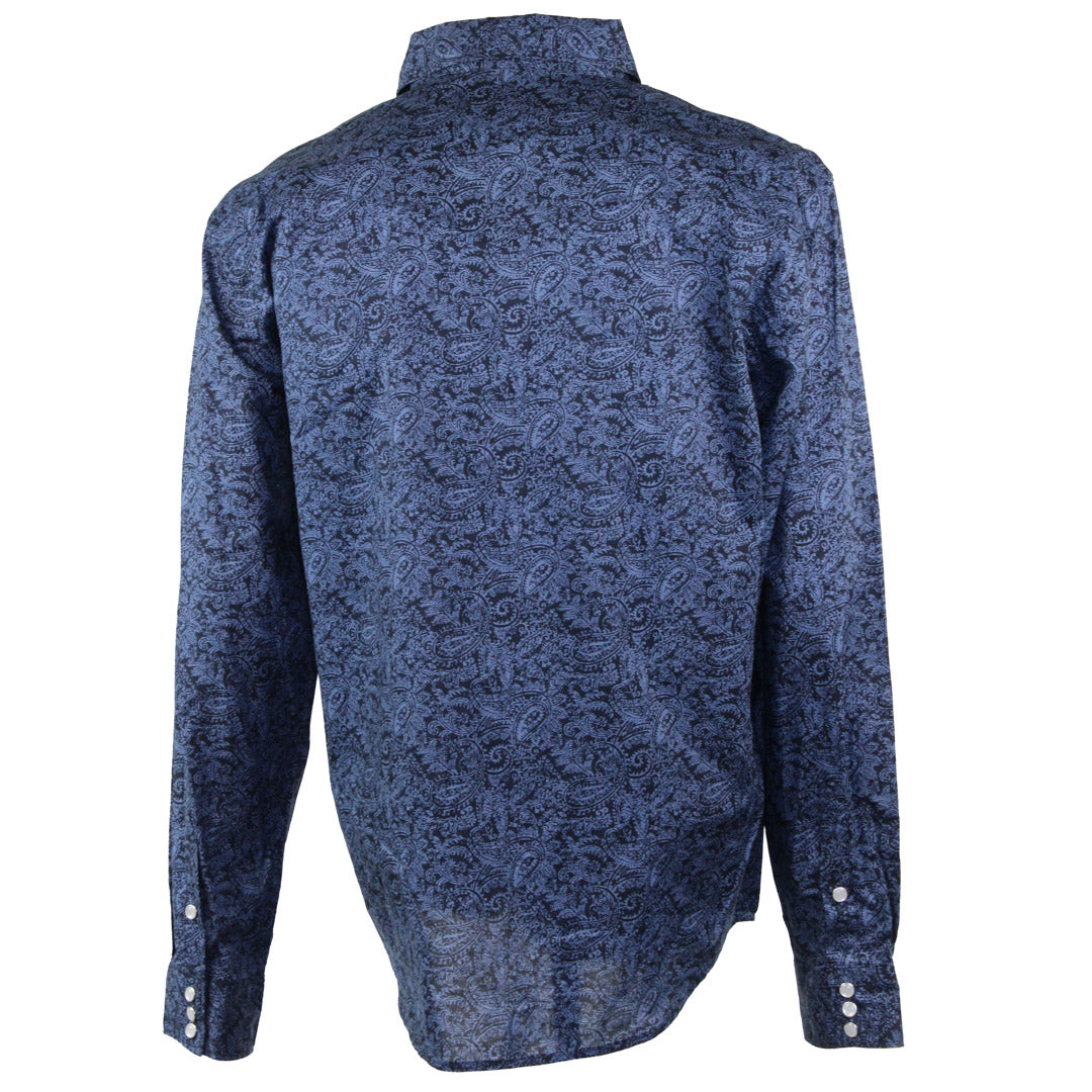 Panhandle Slim Men's Paisley Print Long Sleeve Snap Shirt