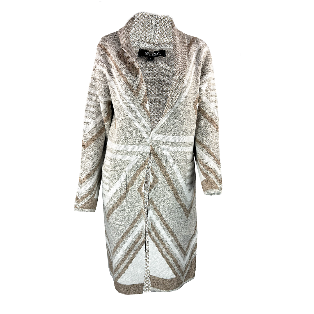 Papa Fashions Women's Knit Duster Long Cardigan