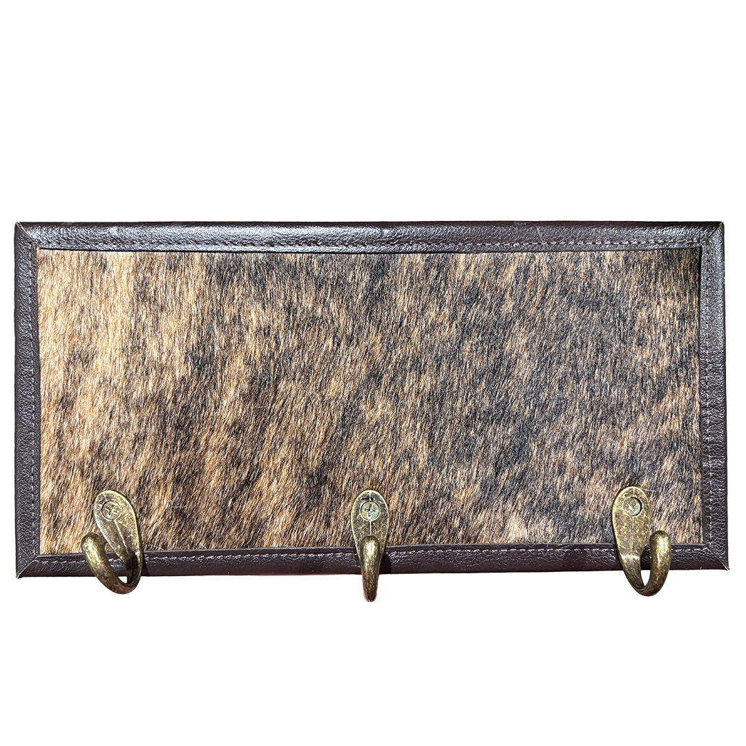 Suspension murale en cuir de vachette Rustic Leather Designs