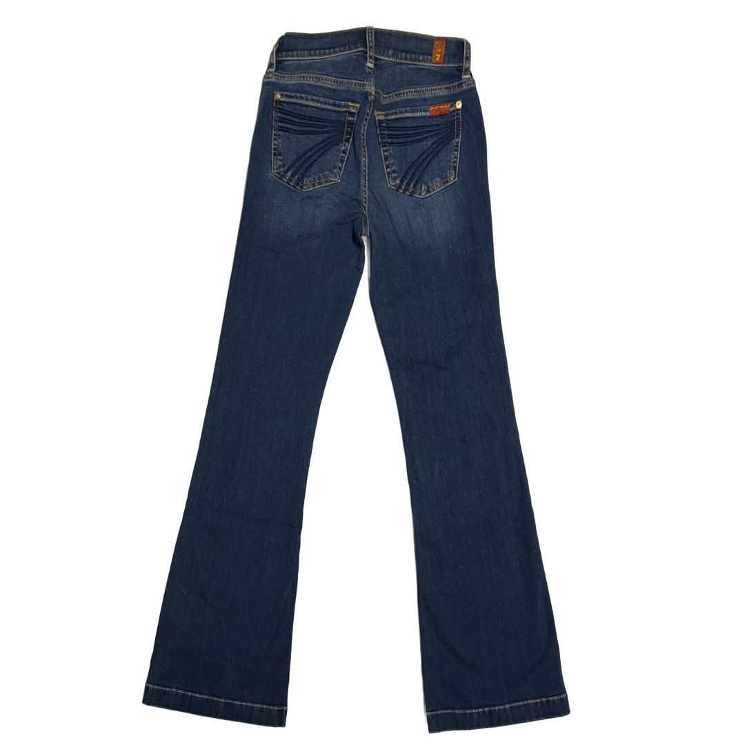 7 For All Mankind Women's Dojo Trouser Med Wide-leg Jeans