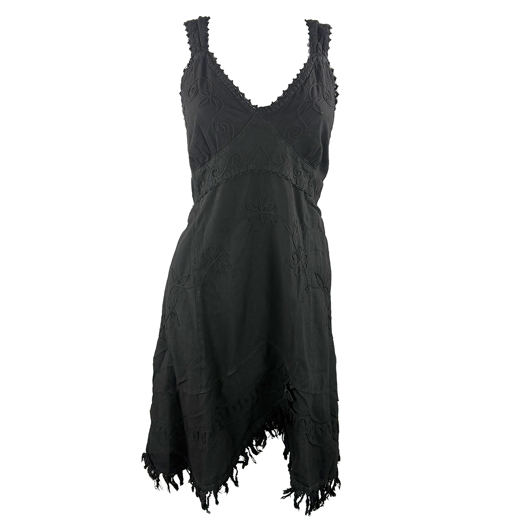 Robe Courte à Œillets pour Femme Rock & Roll Denim