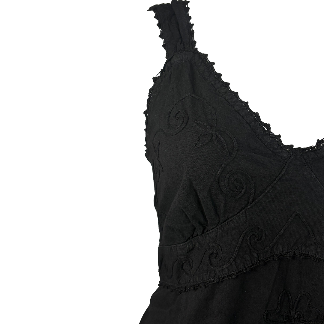 Robe Courte à Œillets pour Femme Rock & Roll Denim