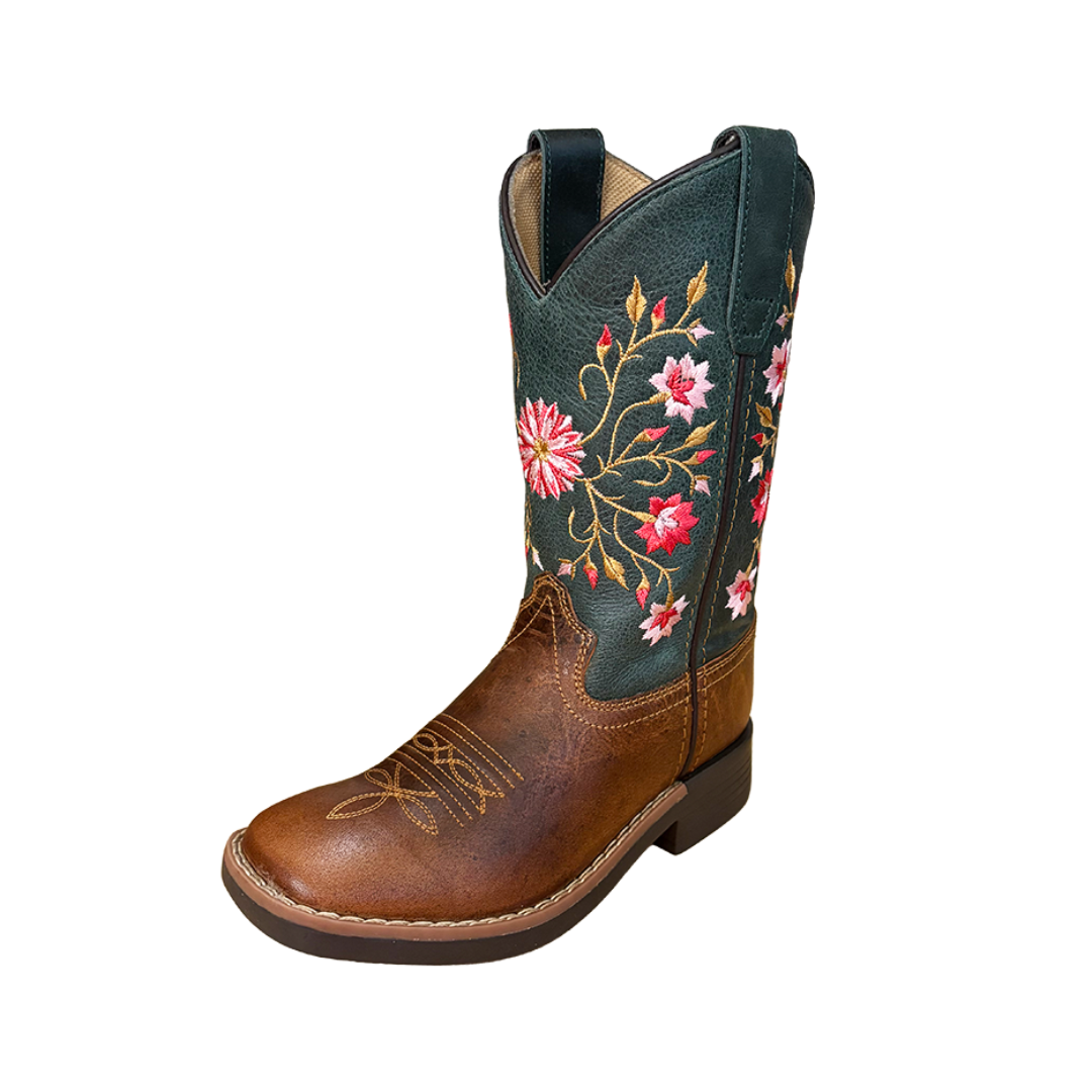 Cowboy Legend Girls' Floral Western Boots