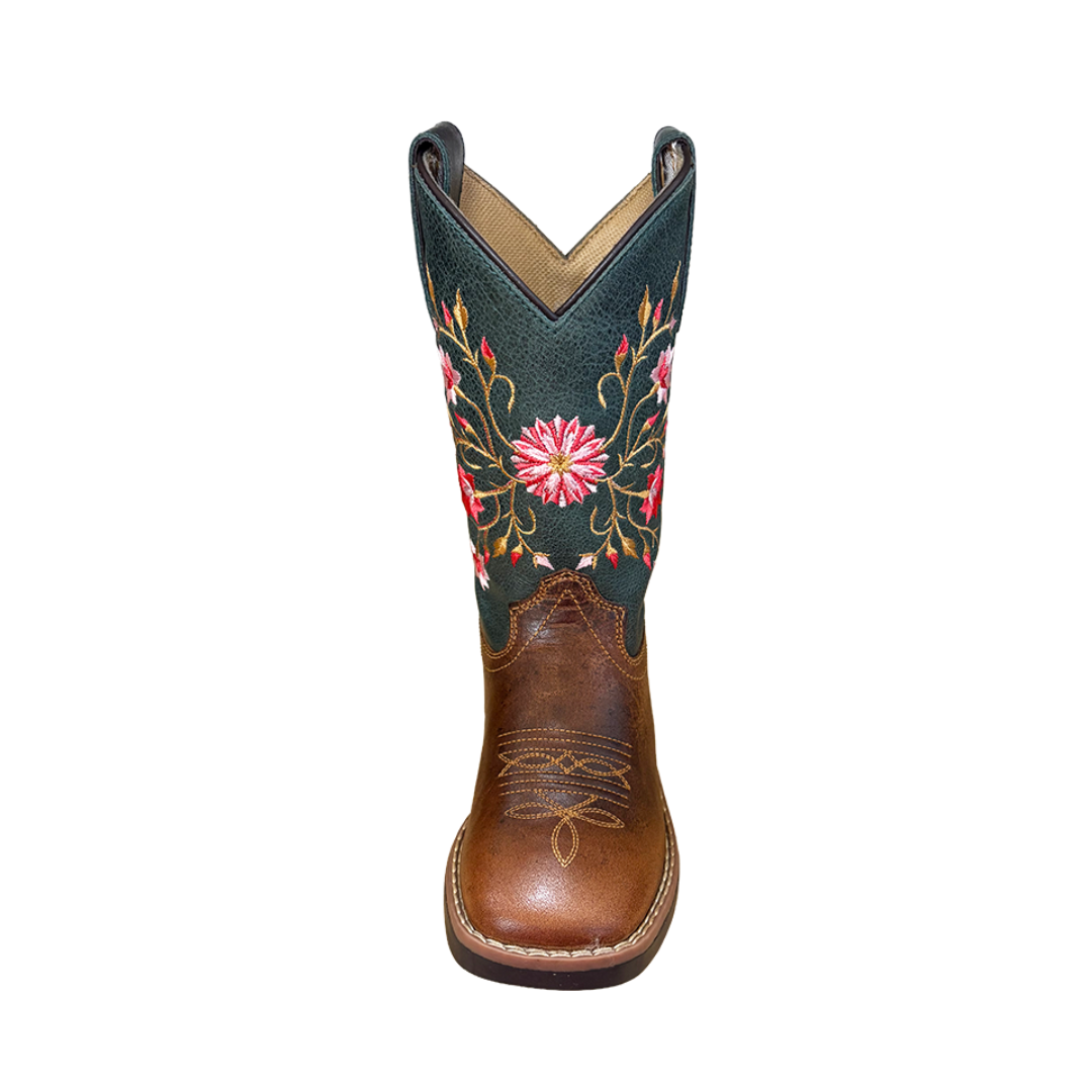 Cowboy Legend Girls' Floral Western Boots