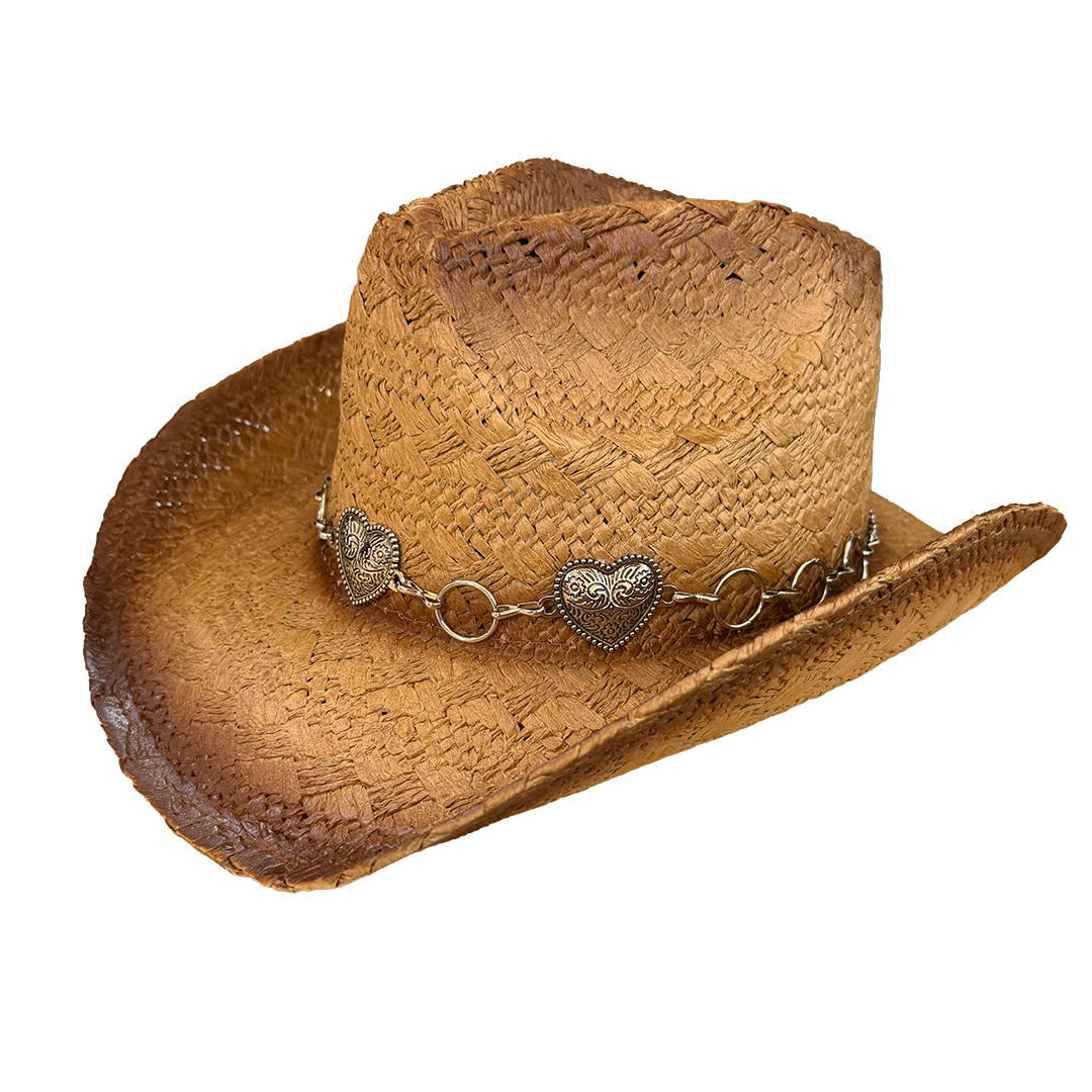 Chapeau de cowboy en paille Judson Peter Grimm
