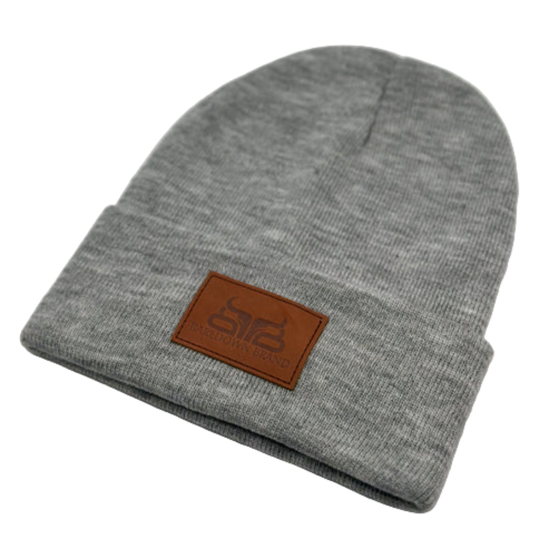 Bonnet unisexe en cuir à logo Baredown Brand