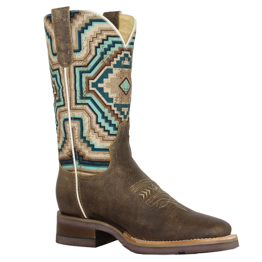Bottes de cowgirl imprimé aztèque Roper pour femme
