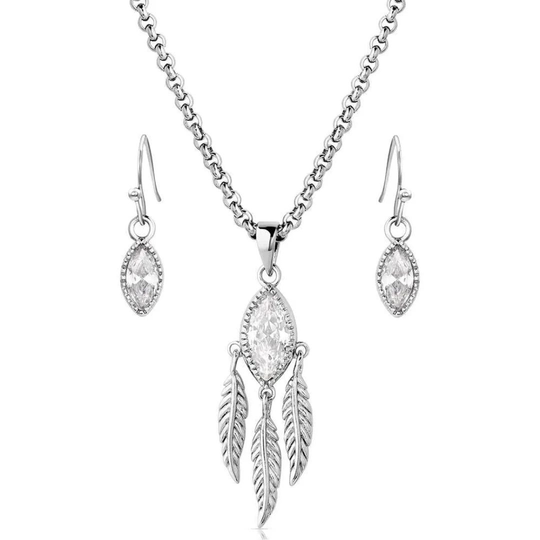 Parure de bijoux en cristal Catching Light de Montana Silversmiths