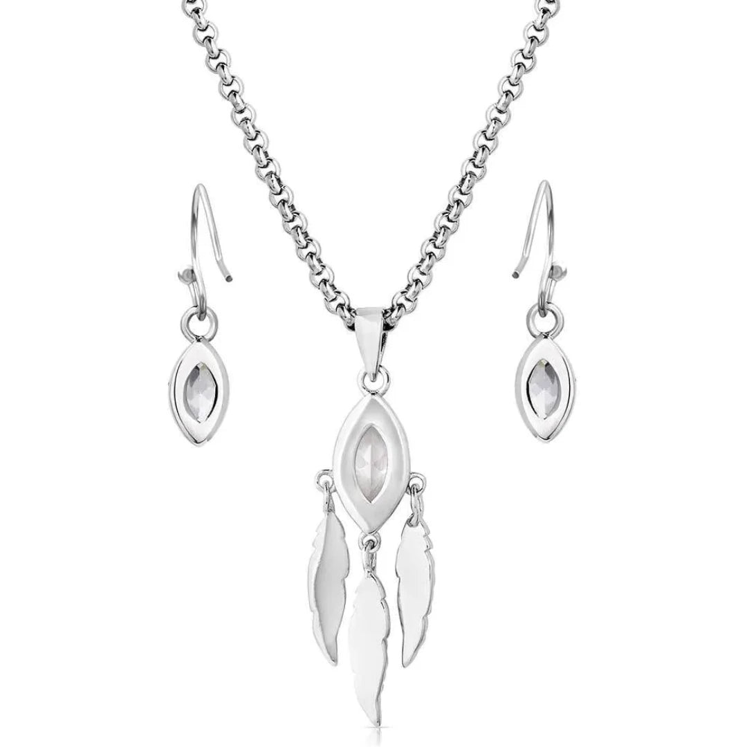 Parure de bijoux en cristal Catching Light de Montana Silversmiths