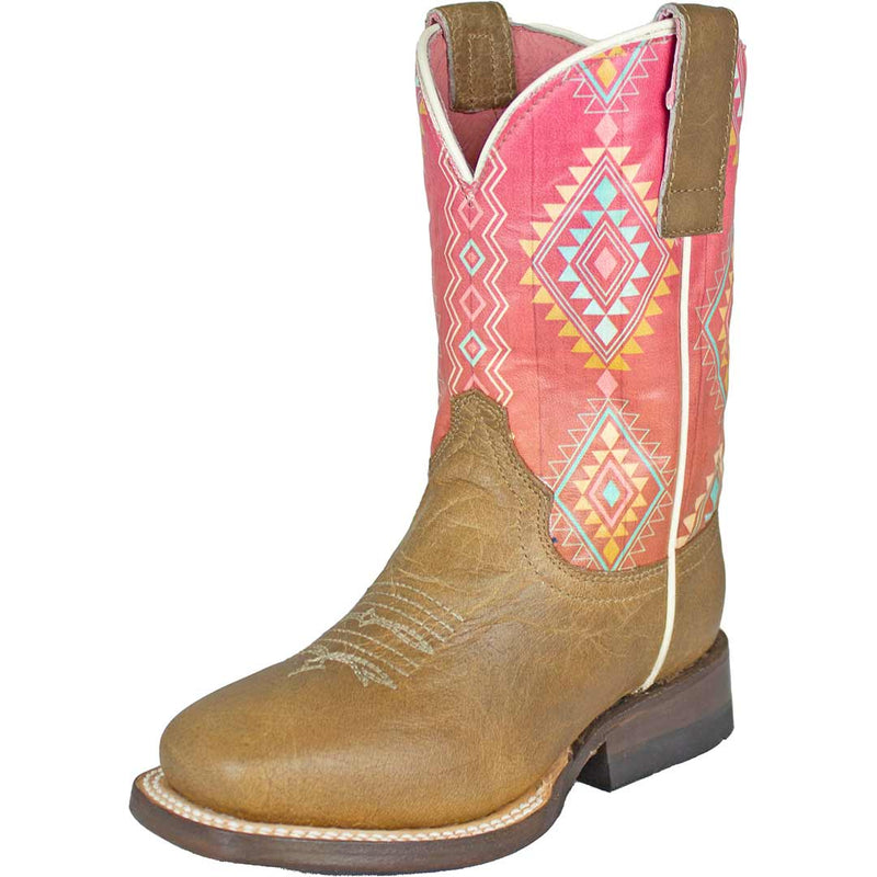 Roper Girls' Aztec Shaft Cowgirl Boots