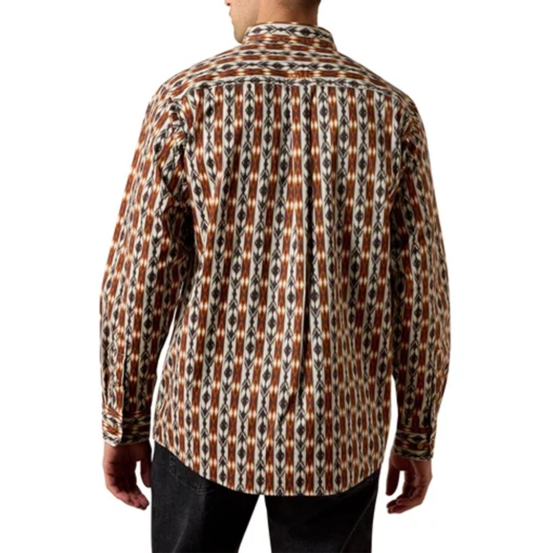 Chemise boutonnée à manches longues avec logo Ariat pour homme