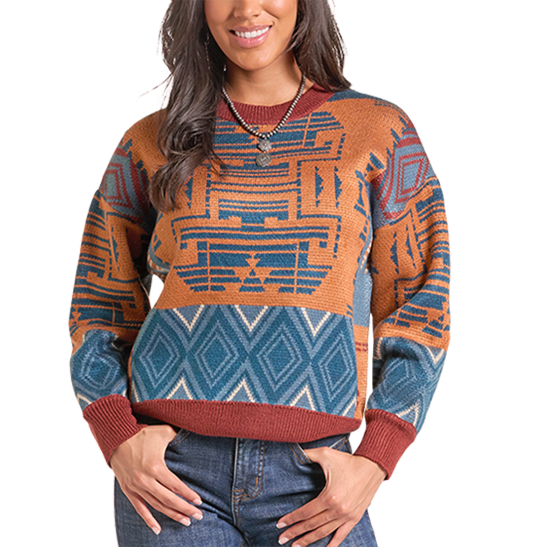 Gilet Panhandle Slim Aztec ceinturé pour femme