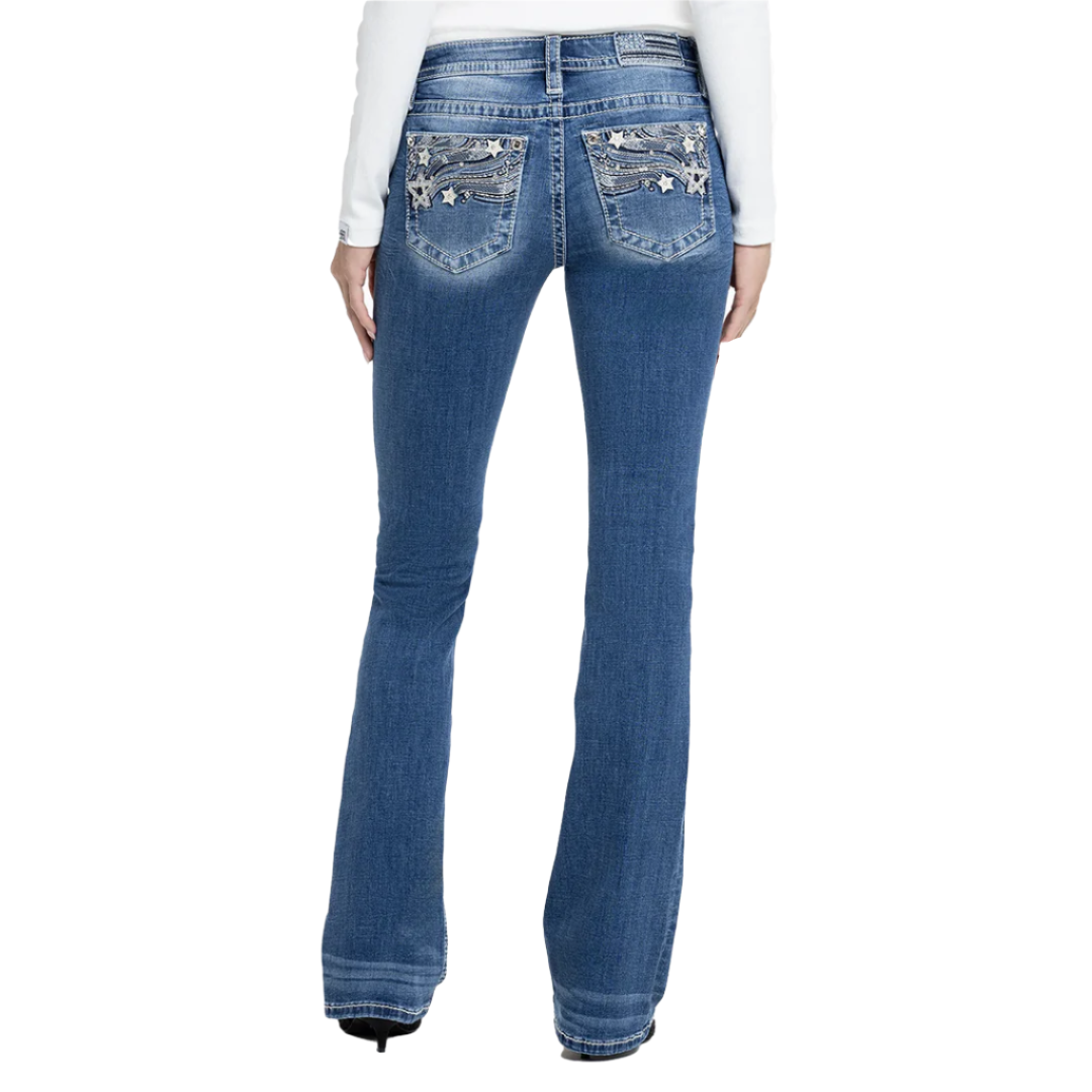 Miss Me Women's Estrella Bootcut Jeans