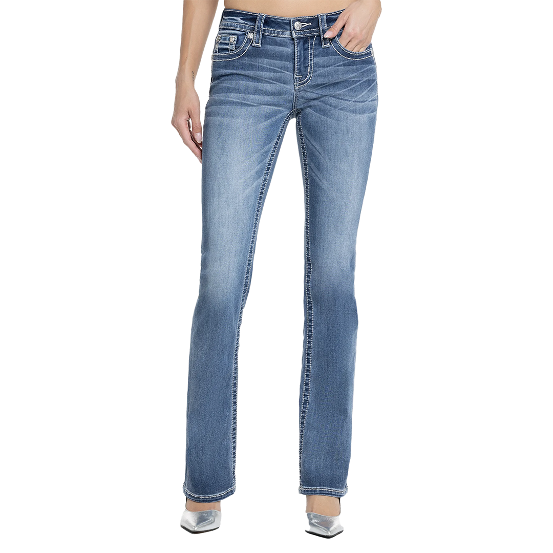 Miss Me Women's Seren Longhorn Bootcut Jeans