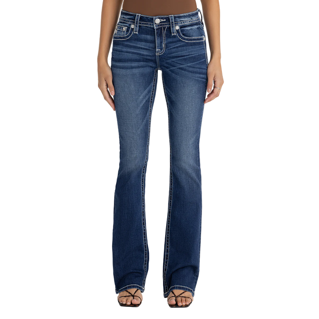 Miss Me Women's Calista Longhorn Bootcut Jeans