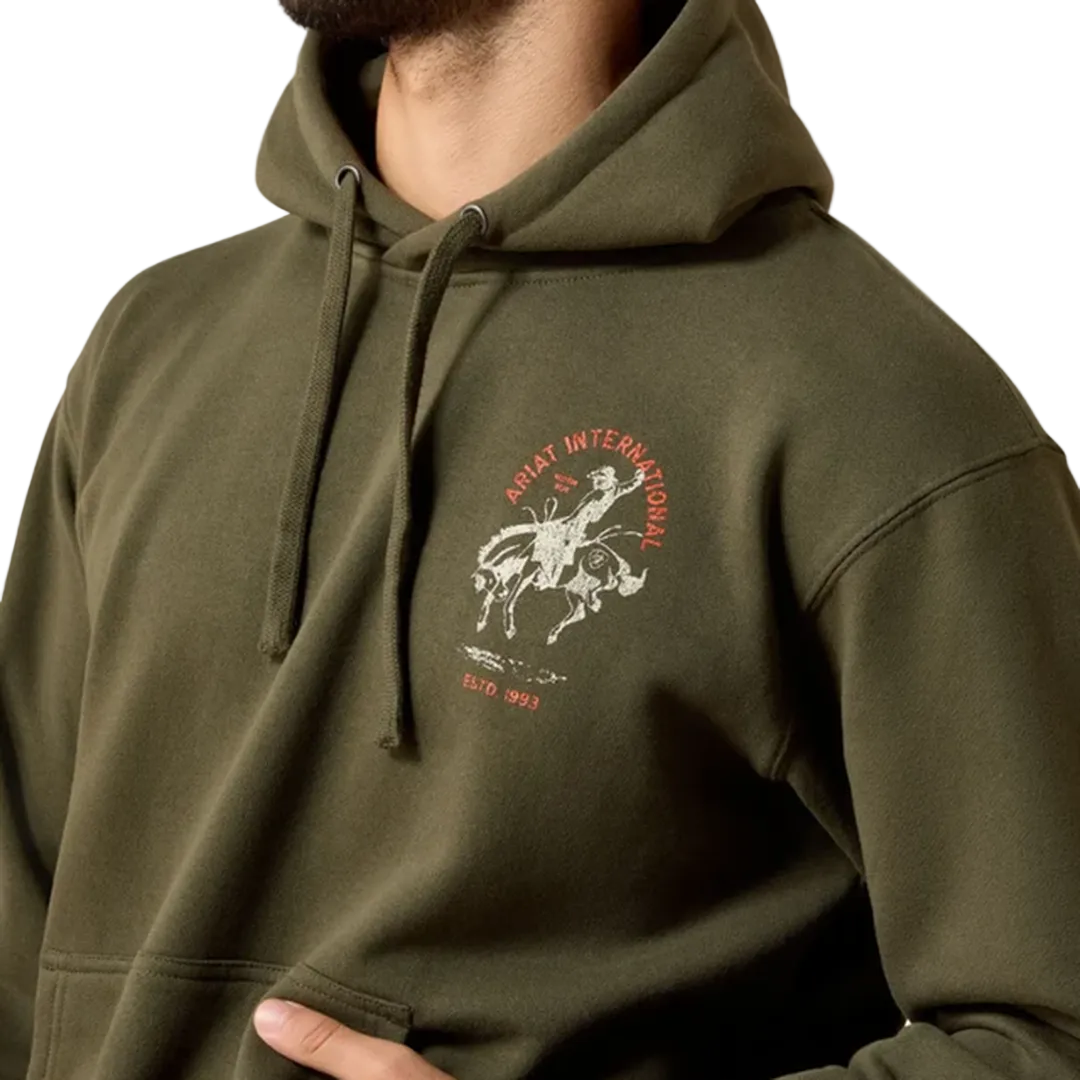 Sweat à capuche Ariat avec logo gaufré pour homme