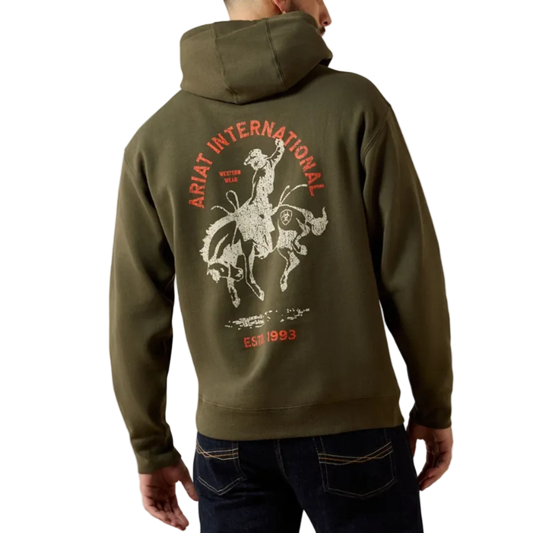 Sweat à capuche Ariat avec logo gaufré pour homme