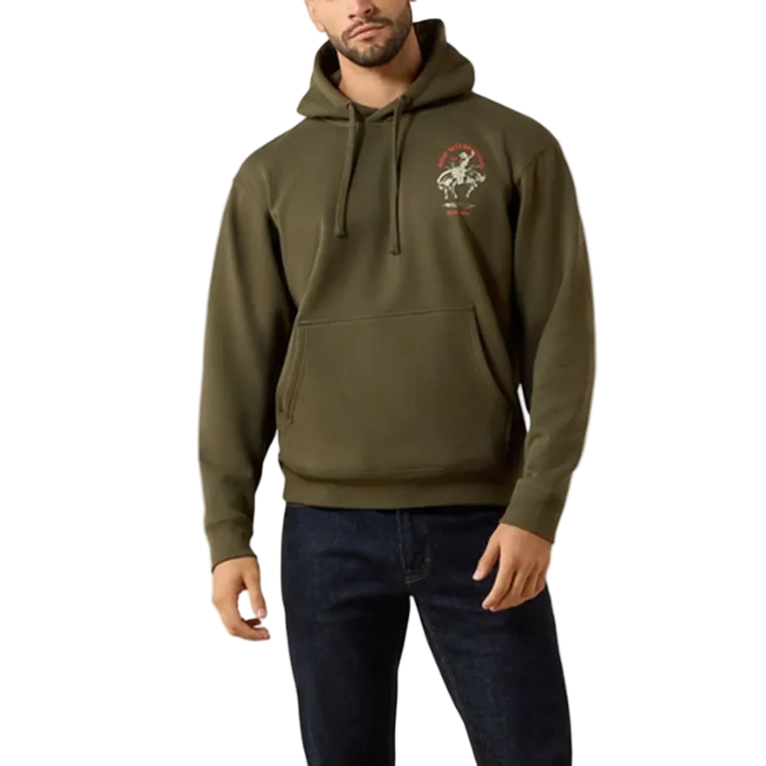 Sweat à capuche Ariat avec logo gaufré pour homme