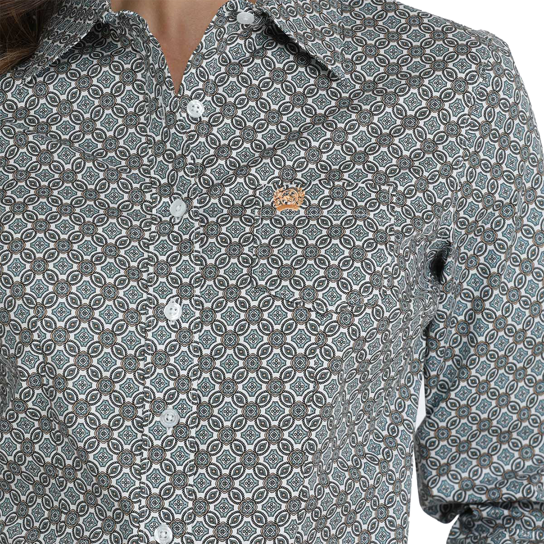 Cinch Women's Medallion Print Button-Down Western Shirt