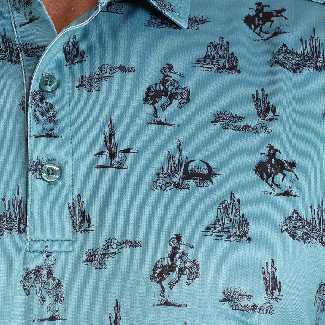 Chemise boutonnée à manches courtes et imprimé médaillon pour homme Cinch