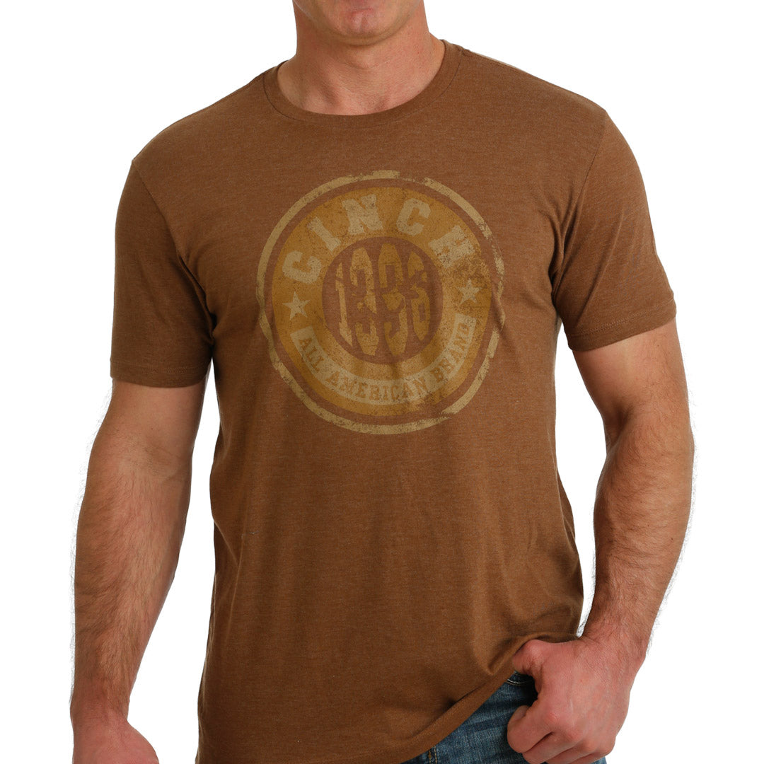 Cinch Men's Logo Graphic T-Shirt In Brown
