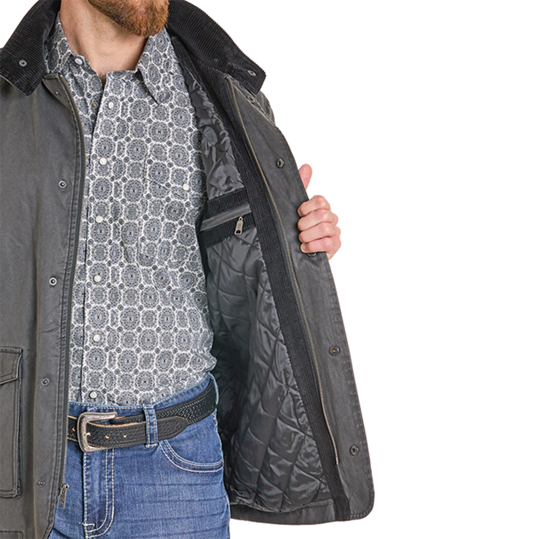 Powder River Outfitters Men's Oil Skin Coat