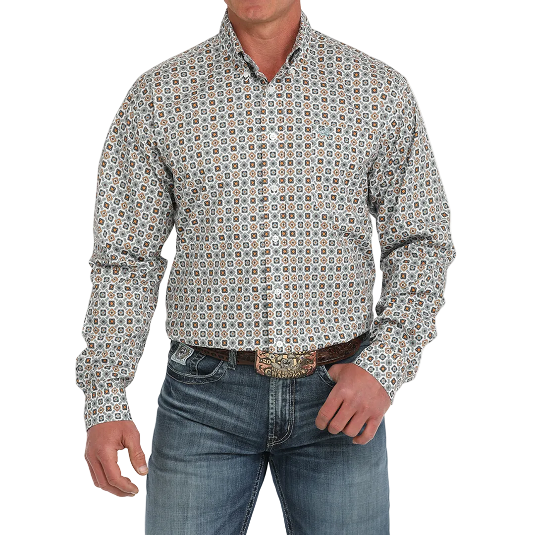 Cinch Men's Print Classic Fit Long Sleeve Button Shirt