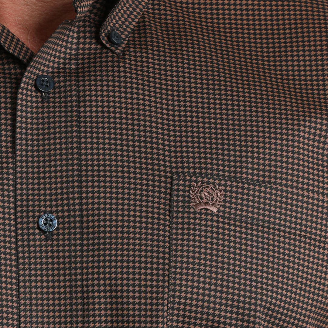 Cinch Men's Plaid Print Long Sleeve Button Shirt