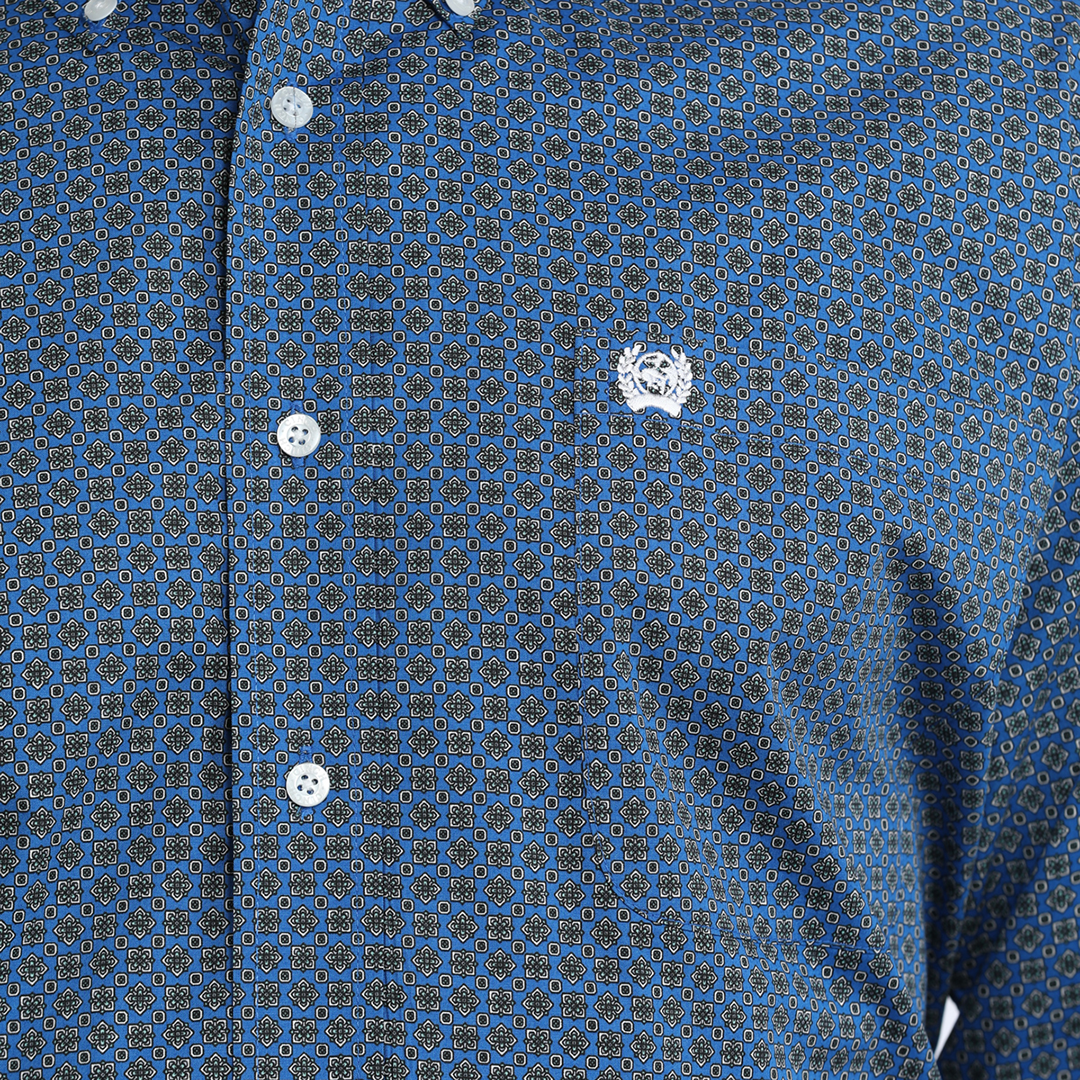 Cinch Men's Geometric Print Long Sleeve Button Shirt