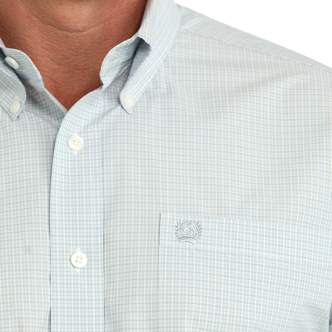 Chemise boutonnée à manches longues à carreaux Cinch pour homme