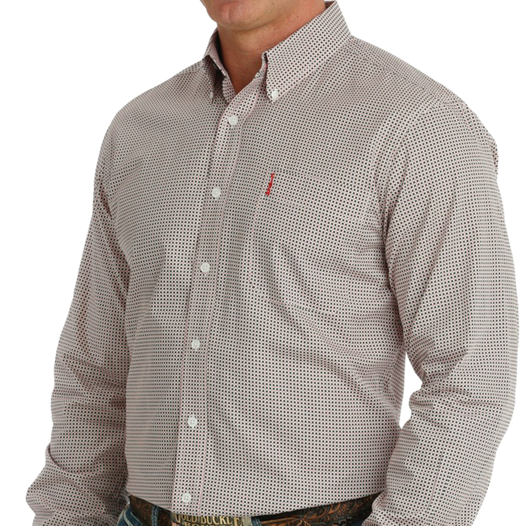 Cinch Men's Modern Fit Button-Down Shirt In White