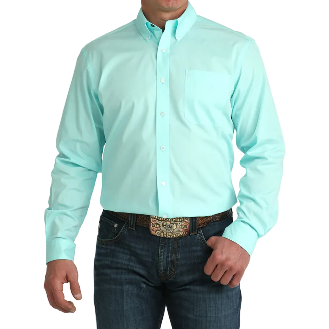 Chemise à manches longues boutonnée style Western Cinch pour homme