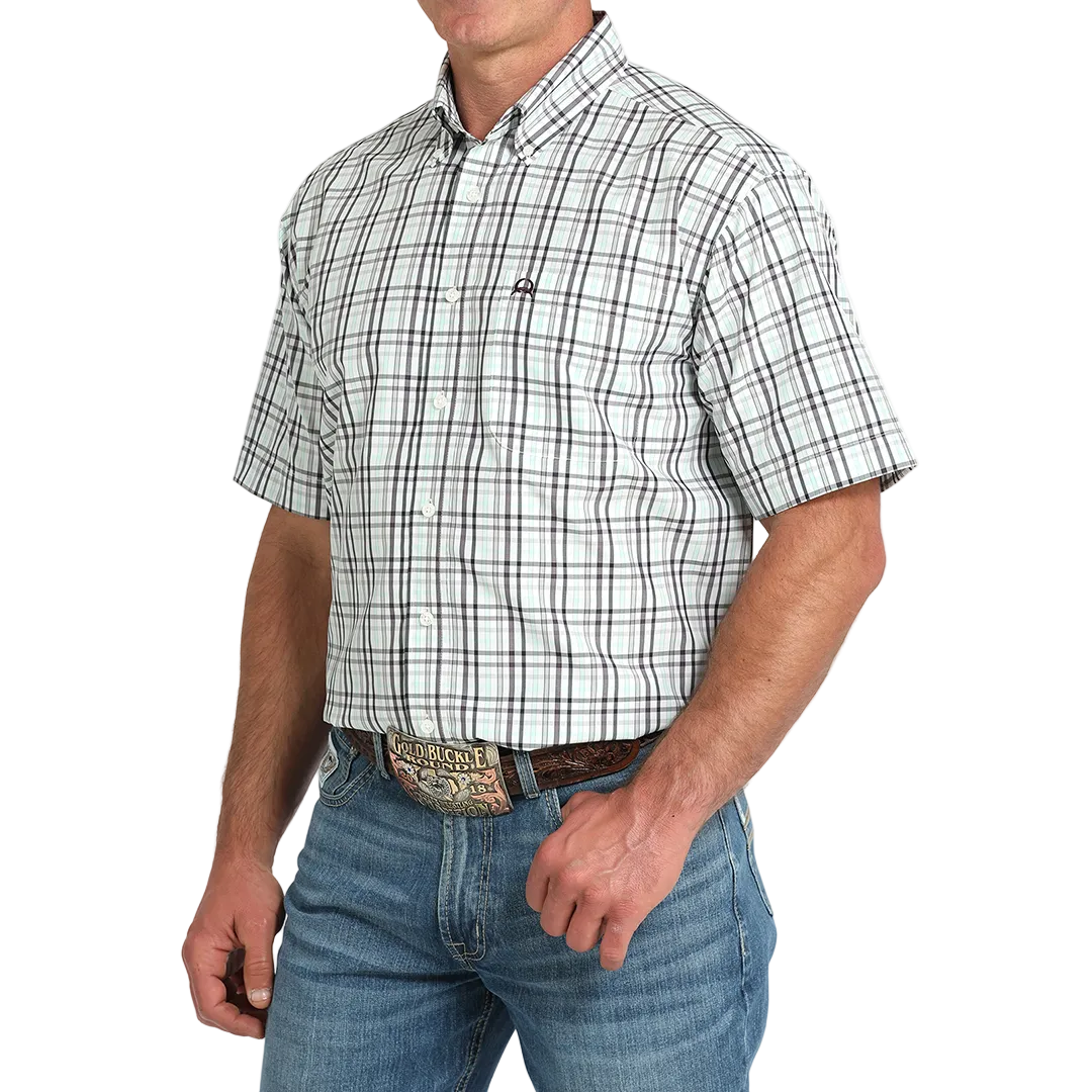 Chemise boutonnée à manches courtes et imprimé médaillon pour homme Cinch