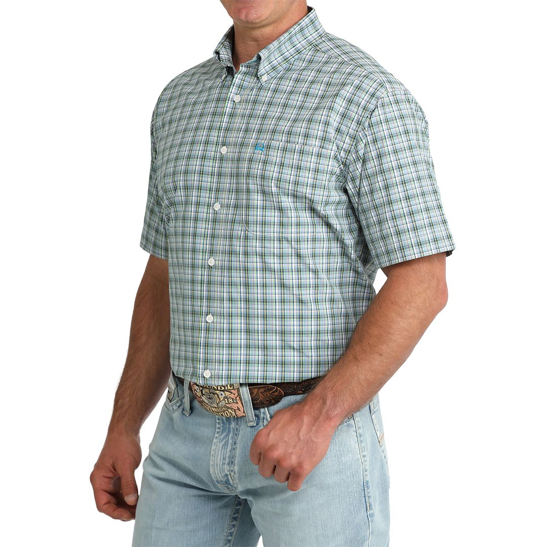 Chemise boutonnée à manches longues imprimé géométrique Cinch pour homme