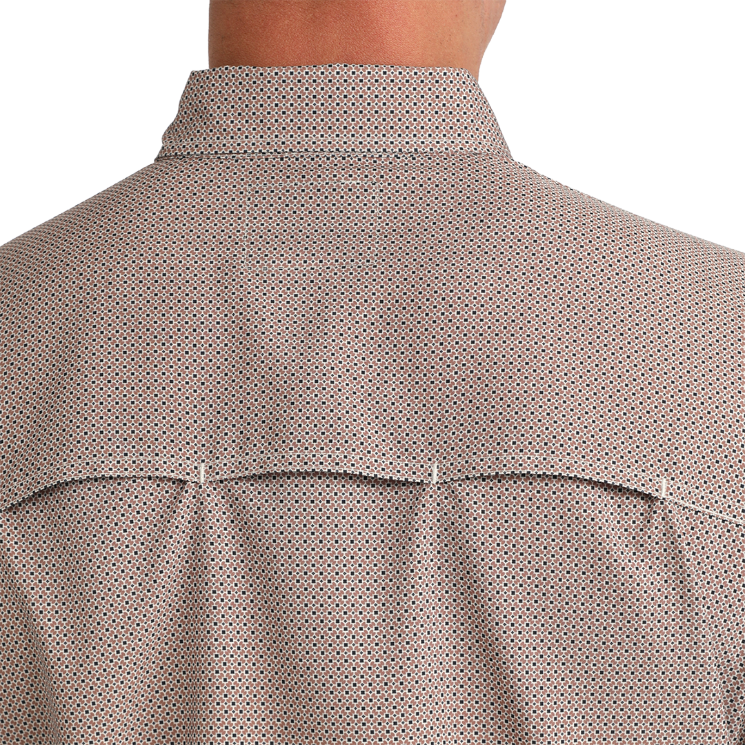 Cinch Men's ArenaFlex Geometric Print Short Sleeve Button Shirt