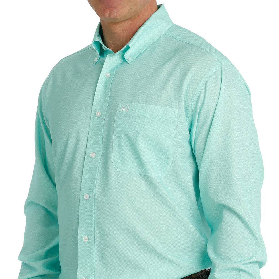 Cinch Men's ArenaFlex Button-Down Shirt In Mint