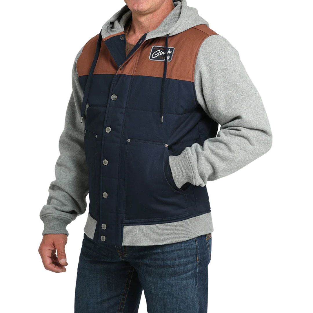 Cinch Men's Blocked Canvas Hoodie Jacket