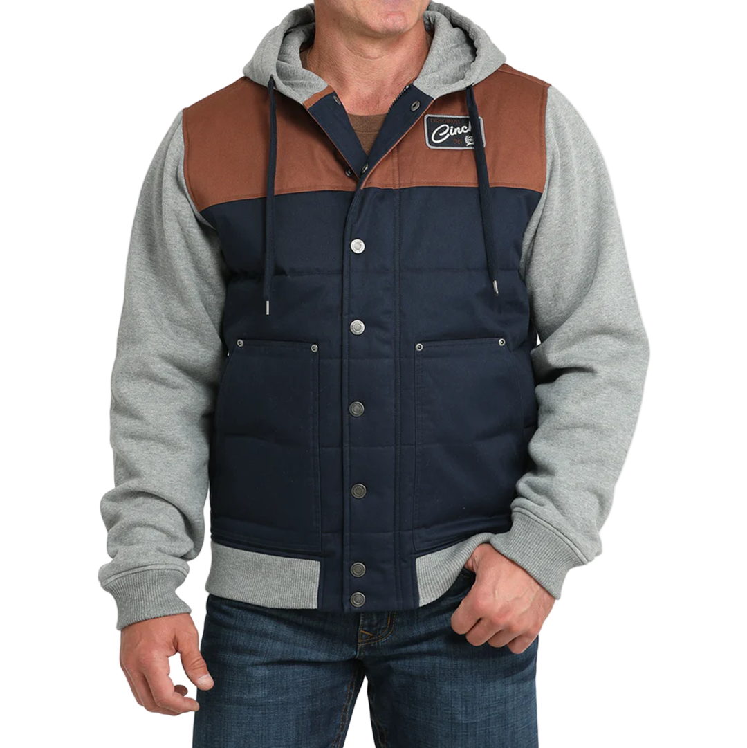 Cinch Men's Blocked Canvas Hoodie Jacket