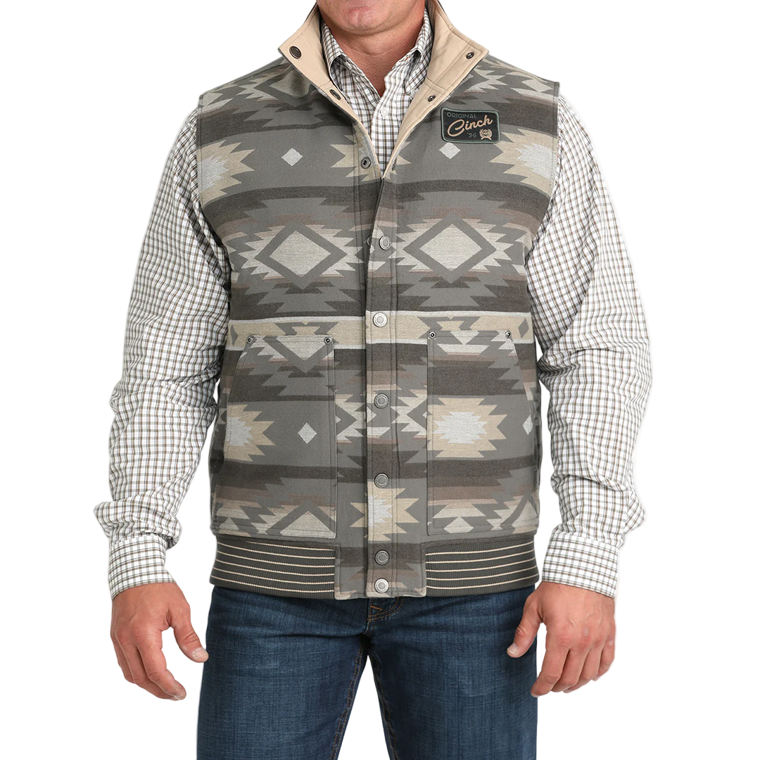 Cinch Men's Reversible Quilted Button Vest