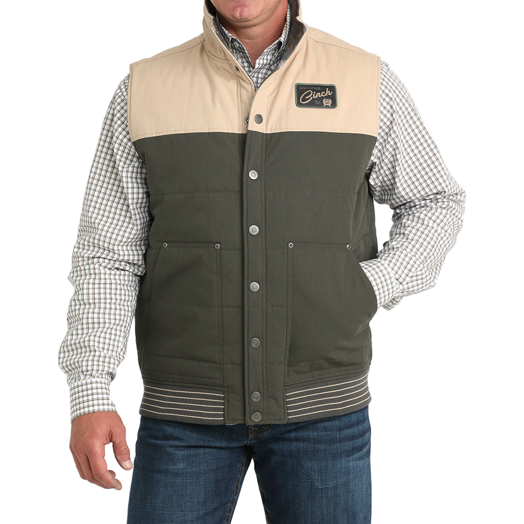 Cinch Men's Reversible Quilted Button Vest