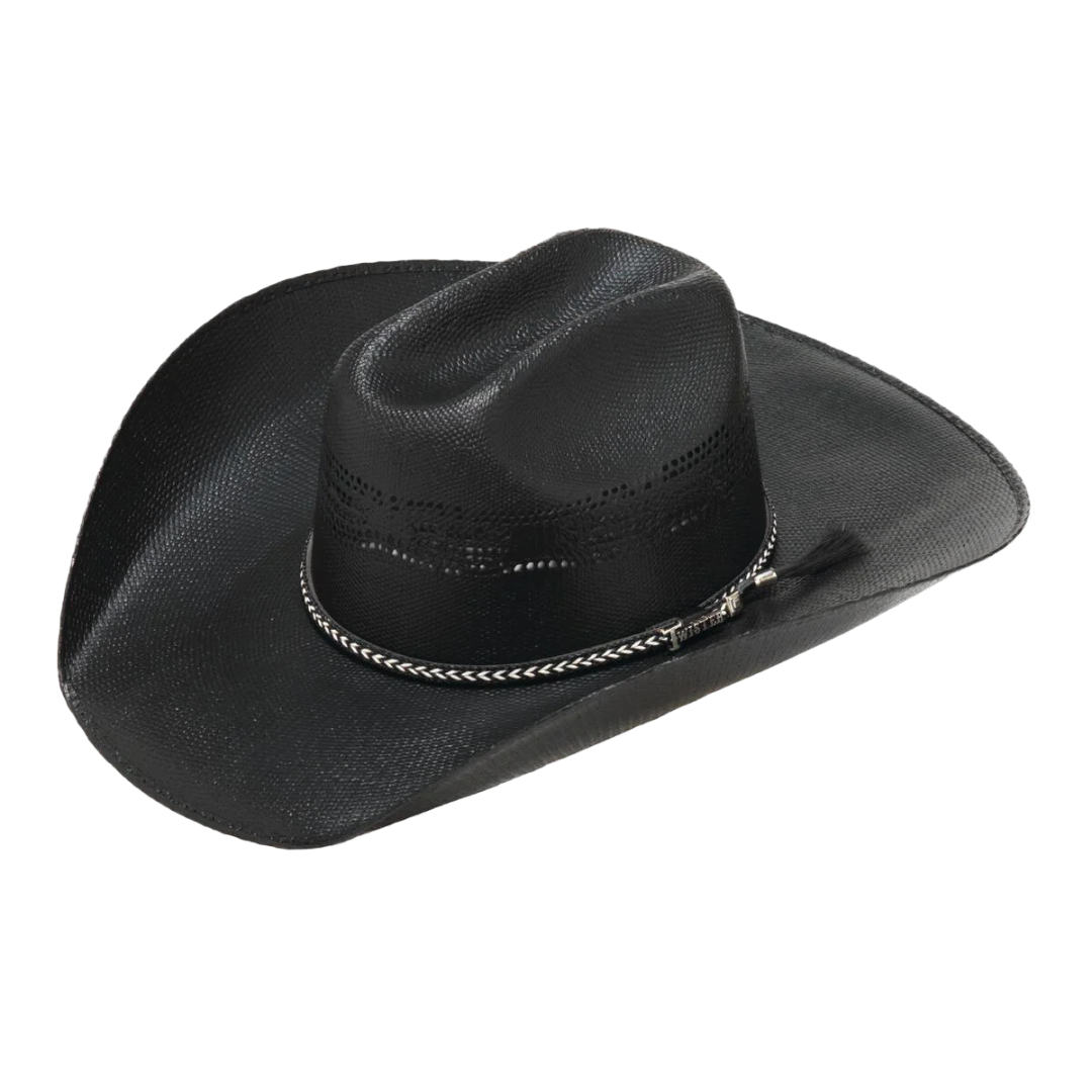 Twister Unisex Bangora Straw Cowboy Hat