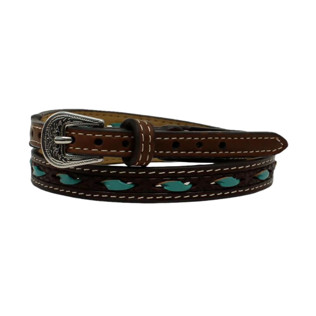 Twister With Rawhide Turquoise Lacing Hat Band