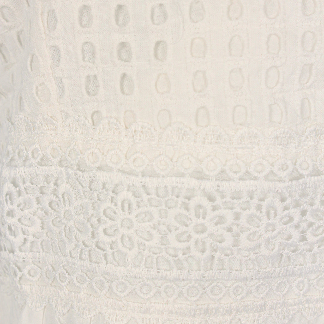 En/Kay Women's White Straps Dress