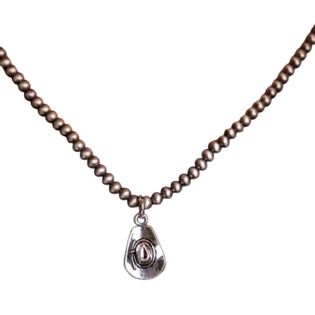 West & Co Jewelry Cowboy Hat Charm Necklace