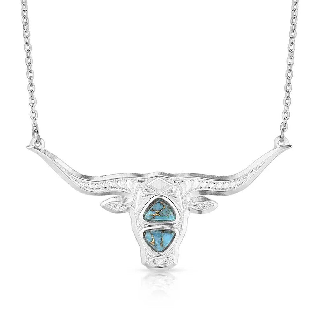 Montana Silversmiths Le collier Turquoise Longhorn
