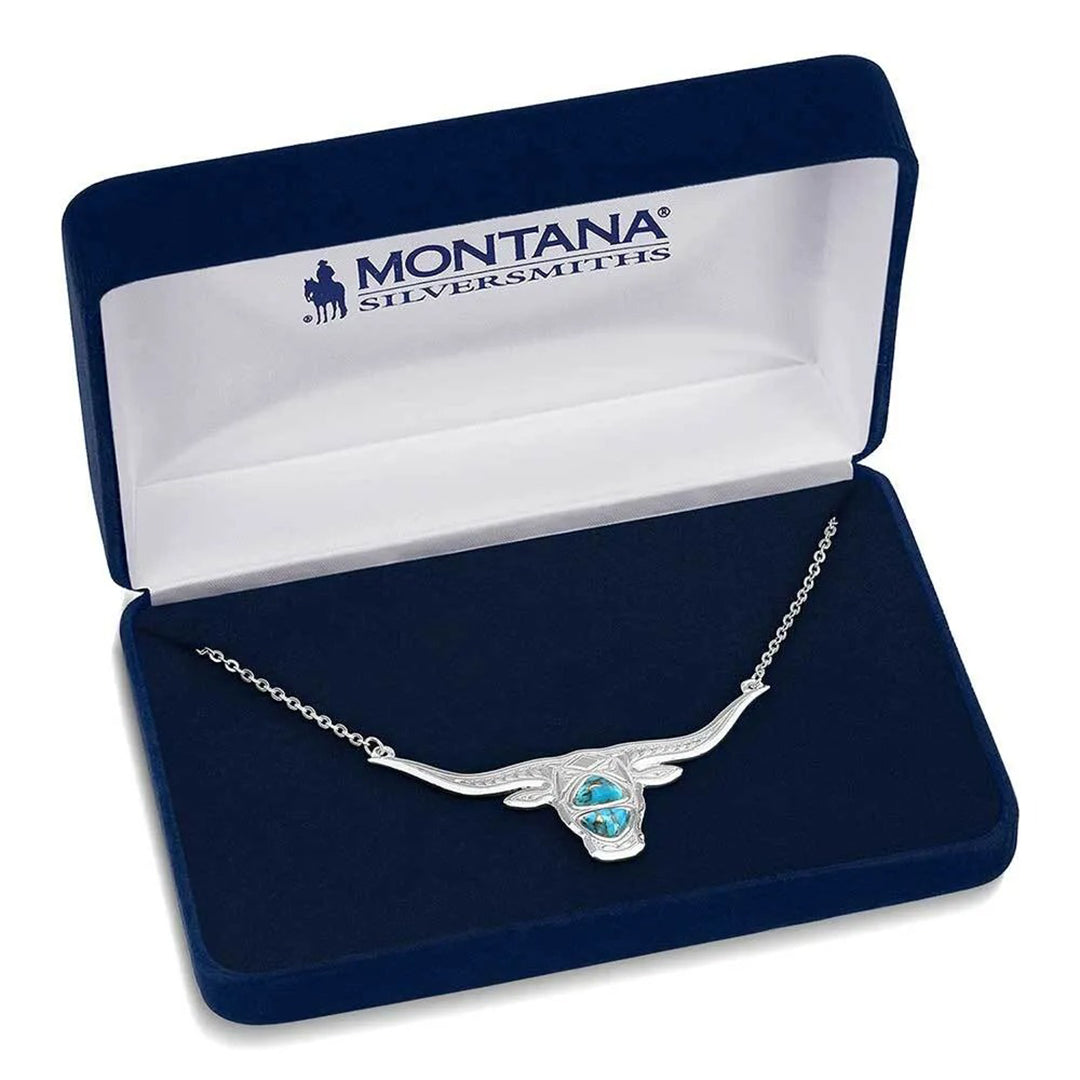 Montana Silversmiths Le collier Turquoise Longhorn