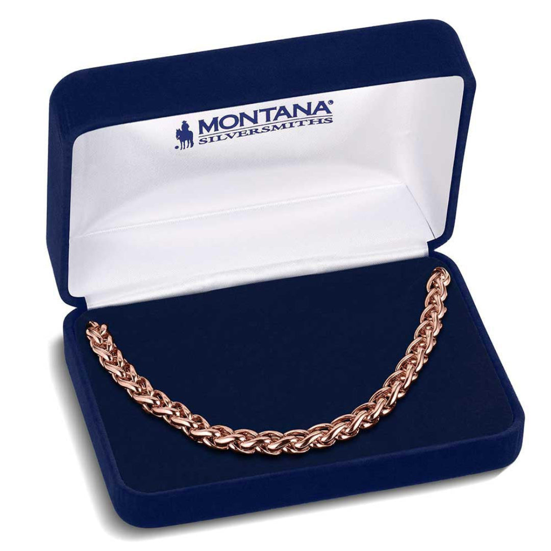 Montana Silversmiths Men's Ember Wheat Chain Necklace