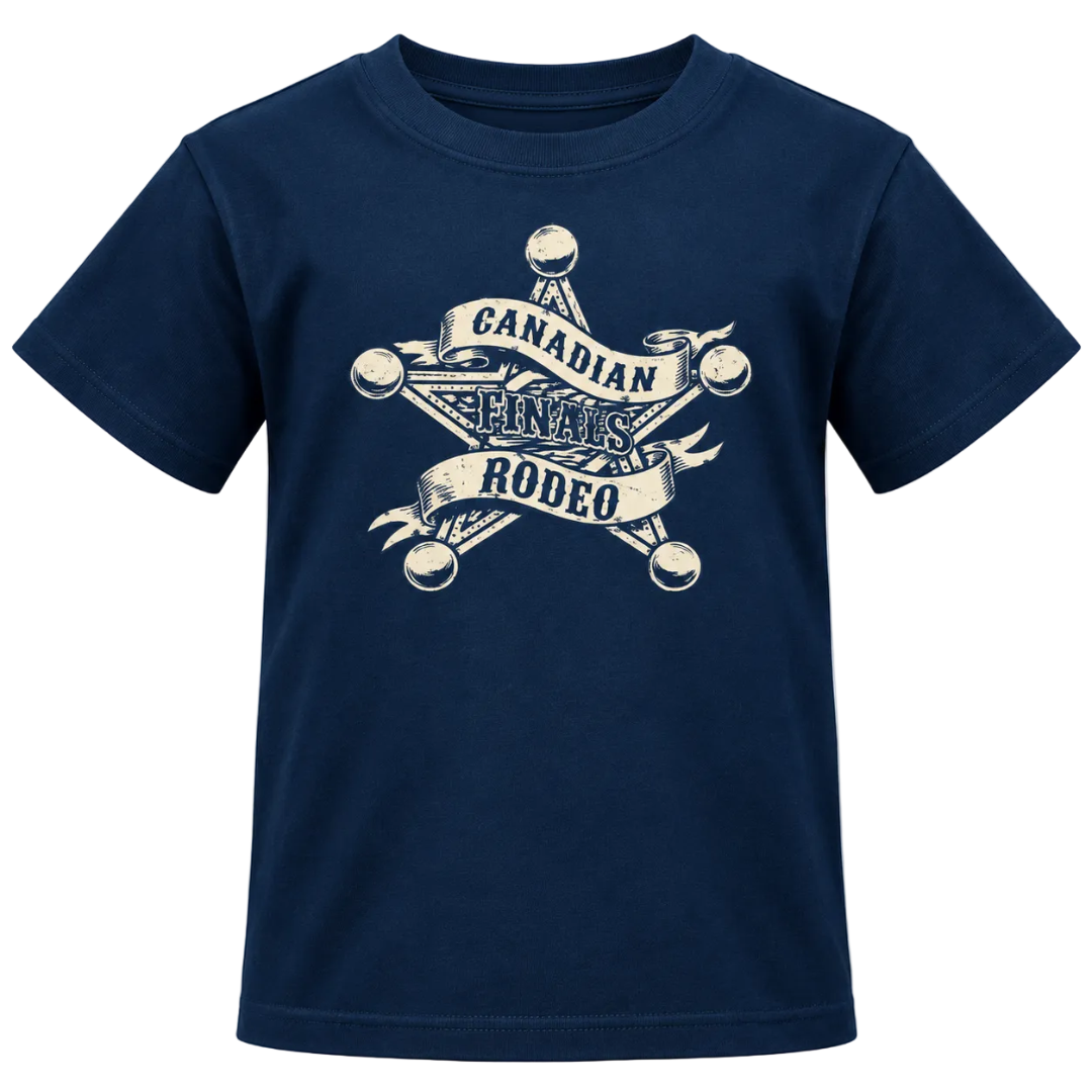 Canadian Finals Rodeo Kids' Sherriff Badge T-Shirt