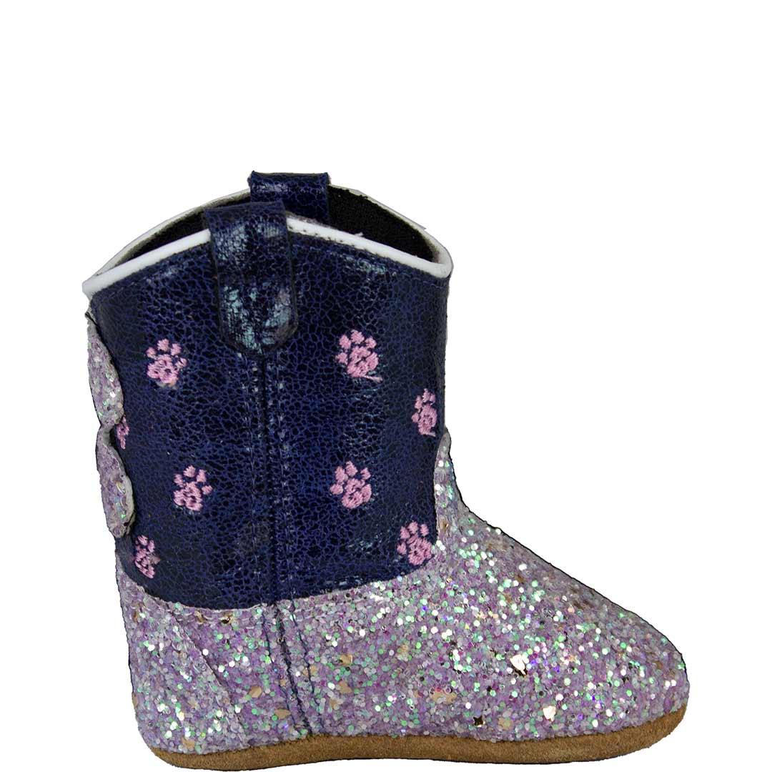 Old West Baby Girls' Glitter Paws Poppet Cowgirl Boots